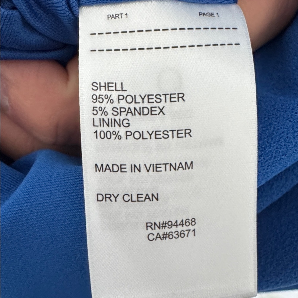 Sage Collective NWT Elegant Blue Cap Sleeve Dress, Nautical Blue - Size 4 - Picture 6 of 7